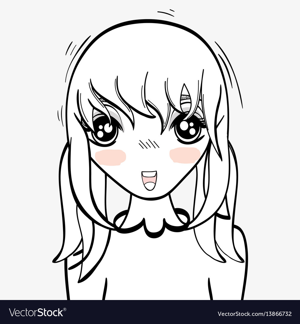 Anime Surprised Happy Woman