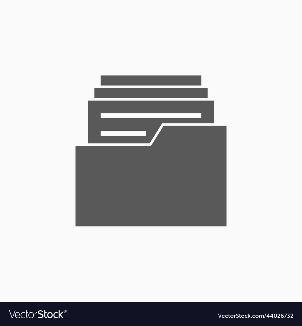 Archive Report Icon Royalty Free Vector Image - Vectorstock