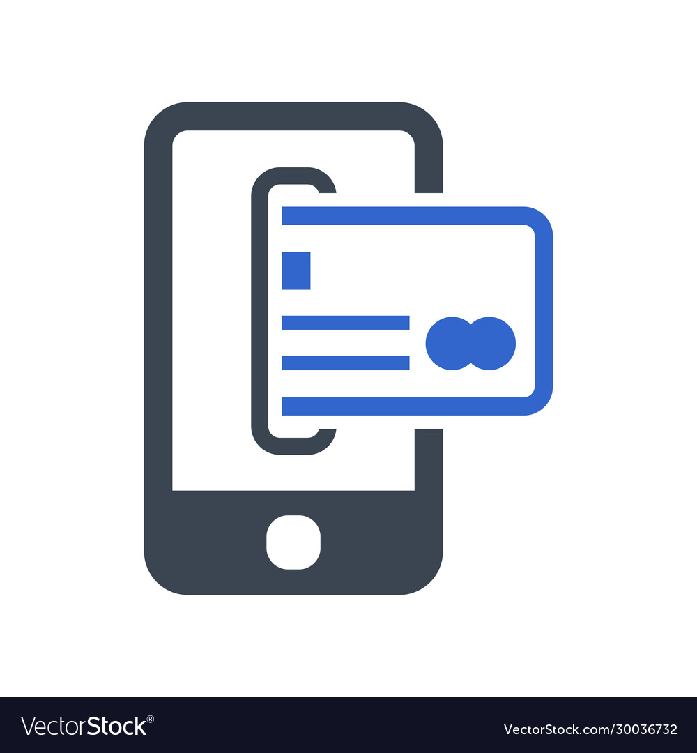 Mobile banking icon Royalty Free Vector Image - VectorStock