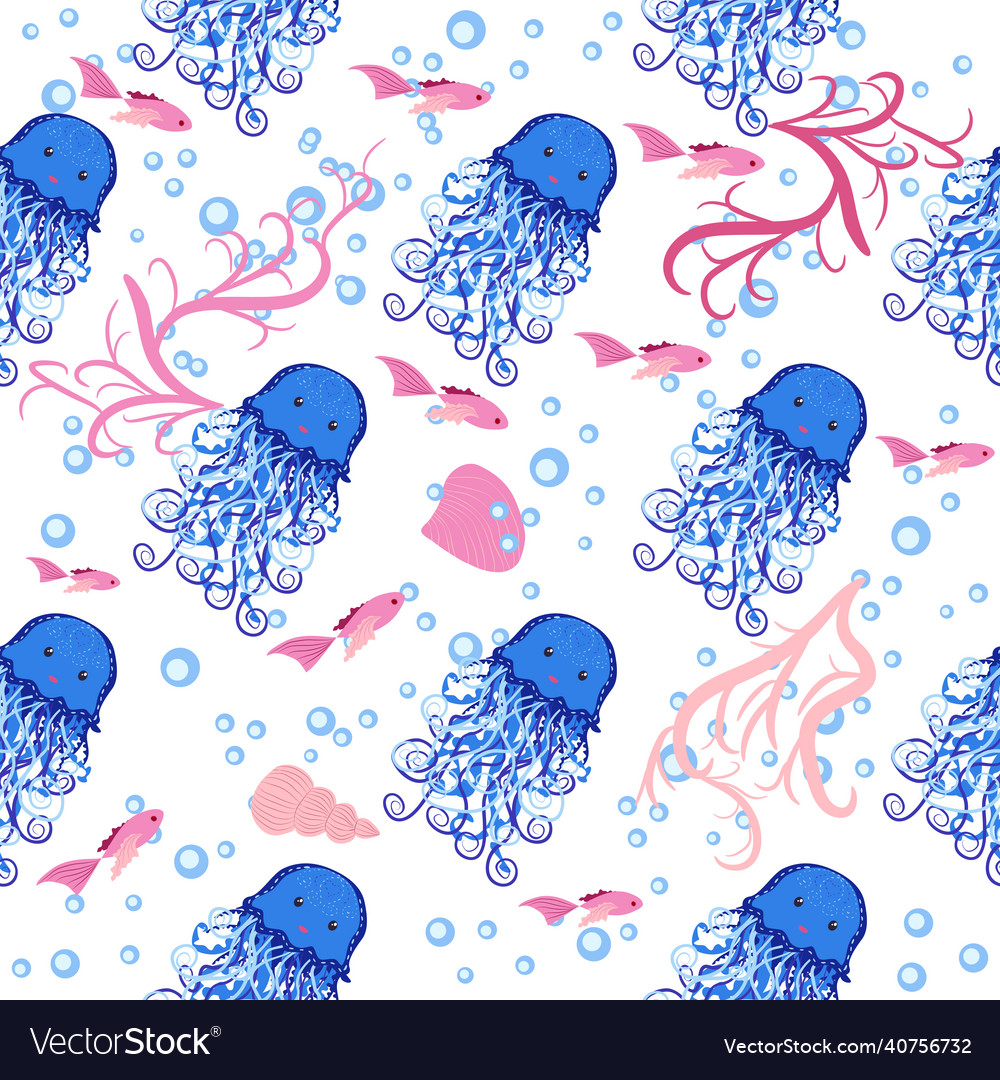 Seamless pattern with detailed transparent