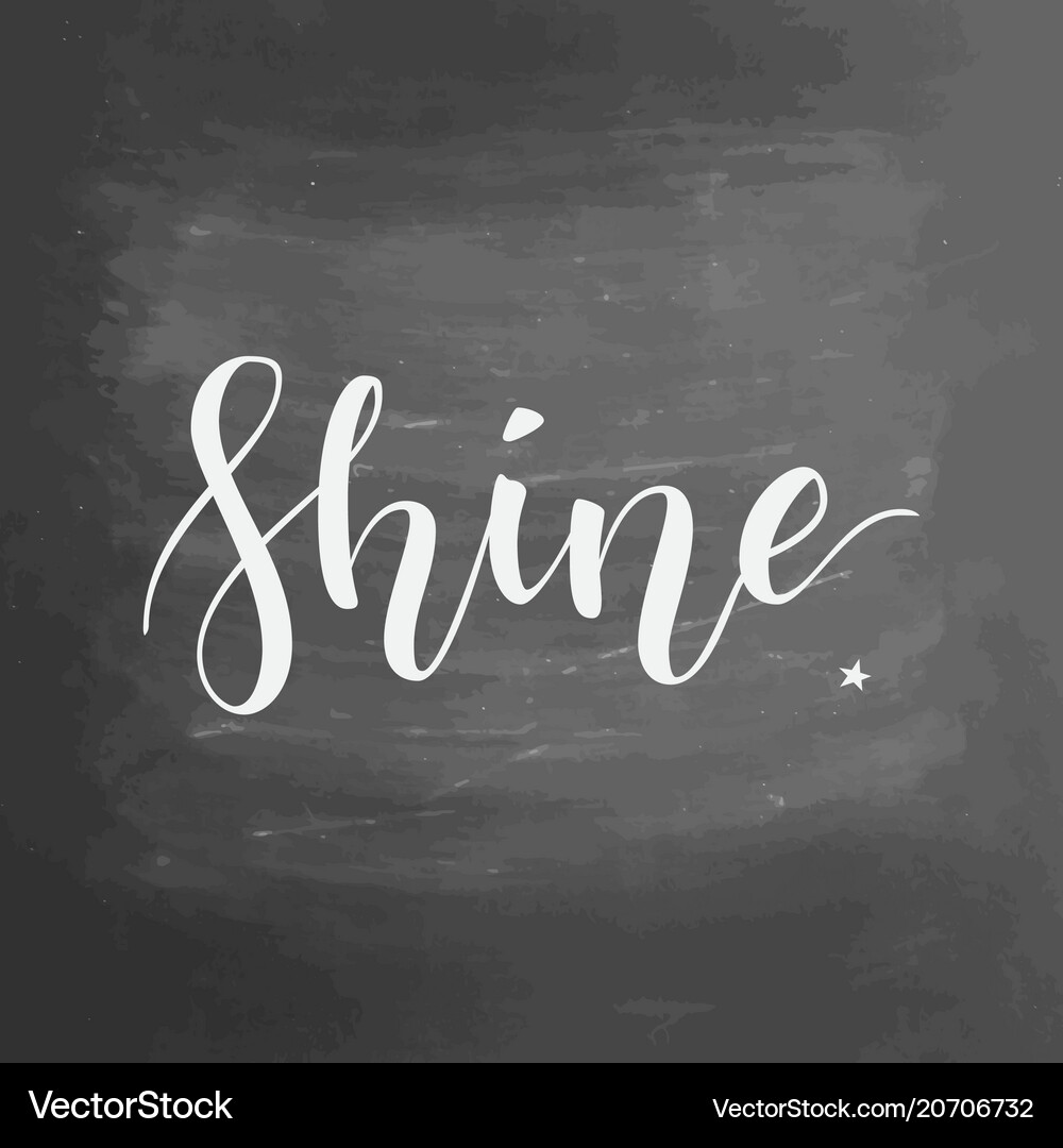 Trendy hand lettering poster hand drawn Royalty Free Vector
