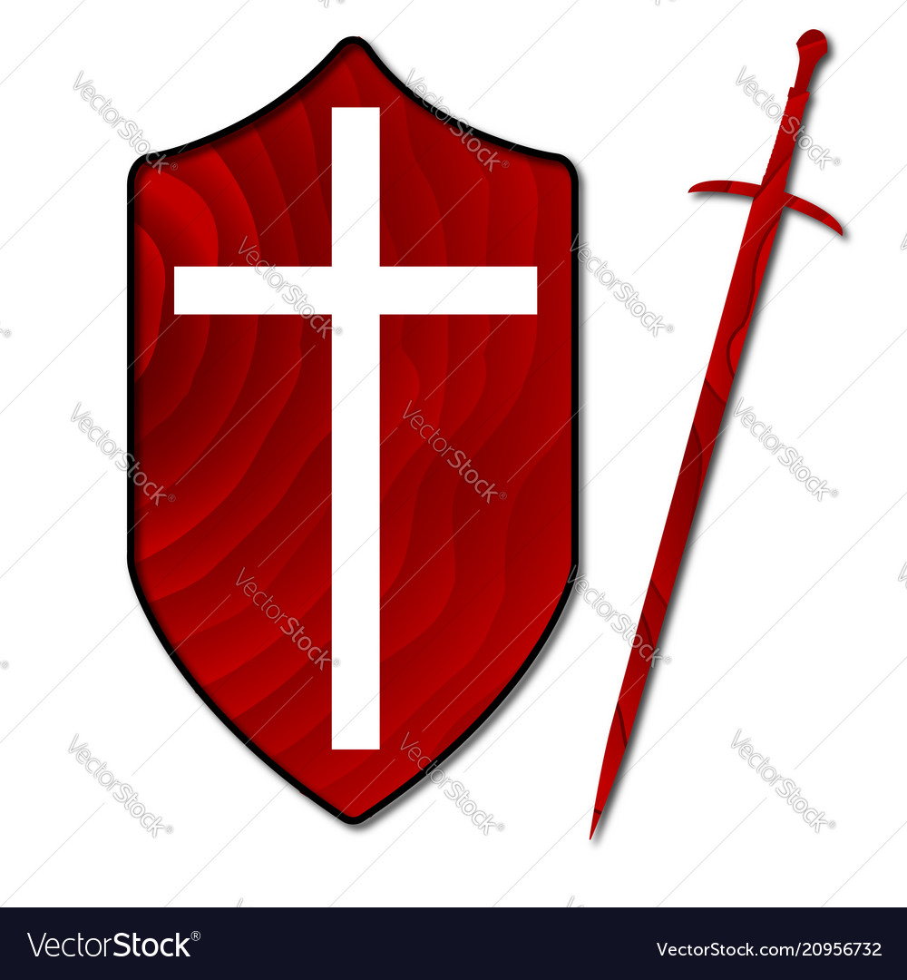 Wooden Sword And Shield Royalty Free Vector Image Wooden Sword And Shield Vector Image