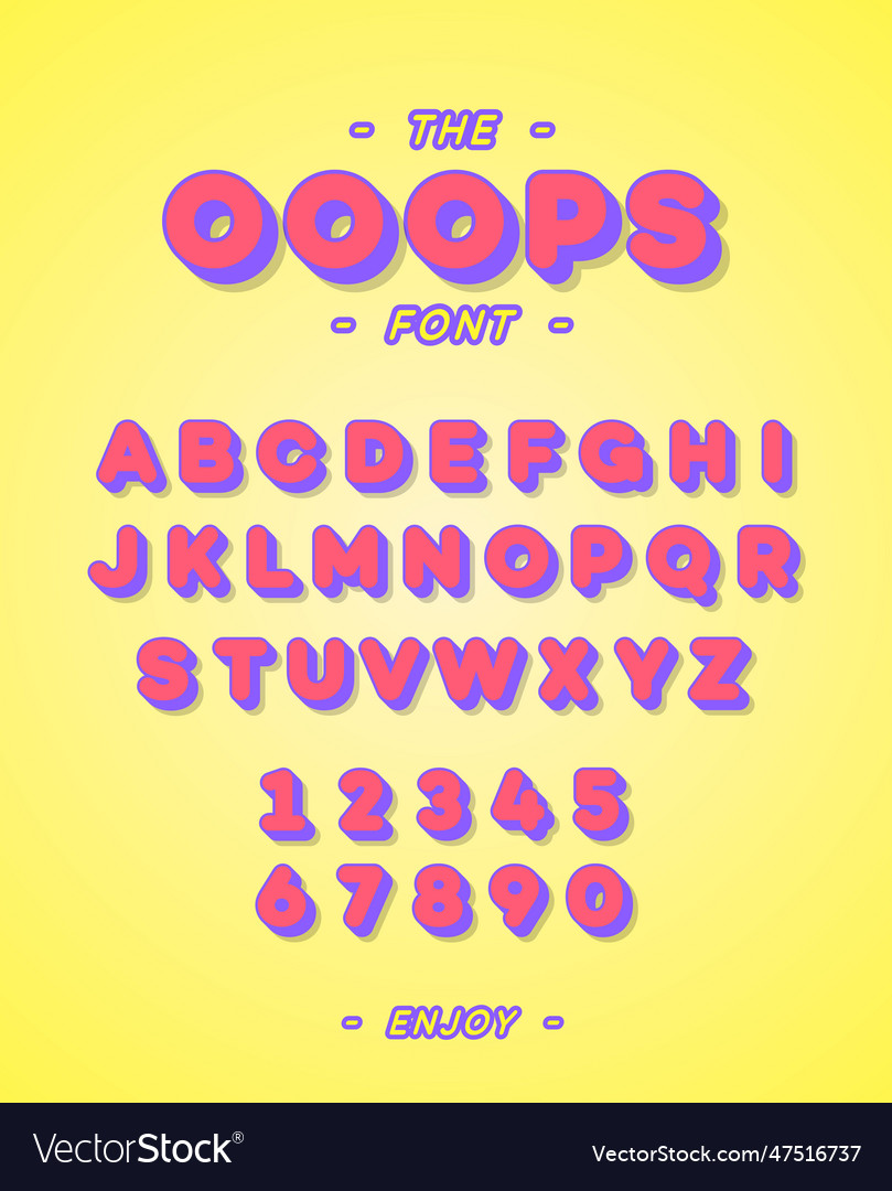 3d alphabet slanted sans serif style