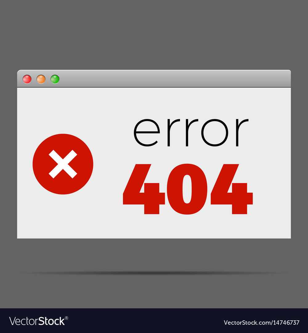404 error window alert warning
