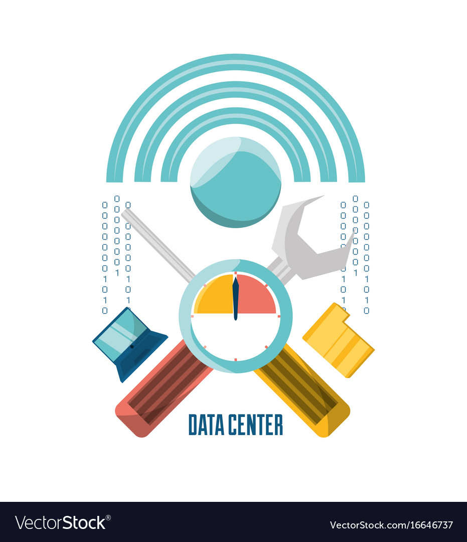 Data center connection tools with computer