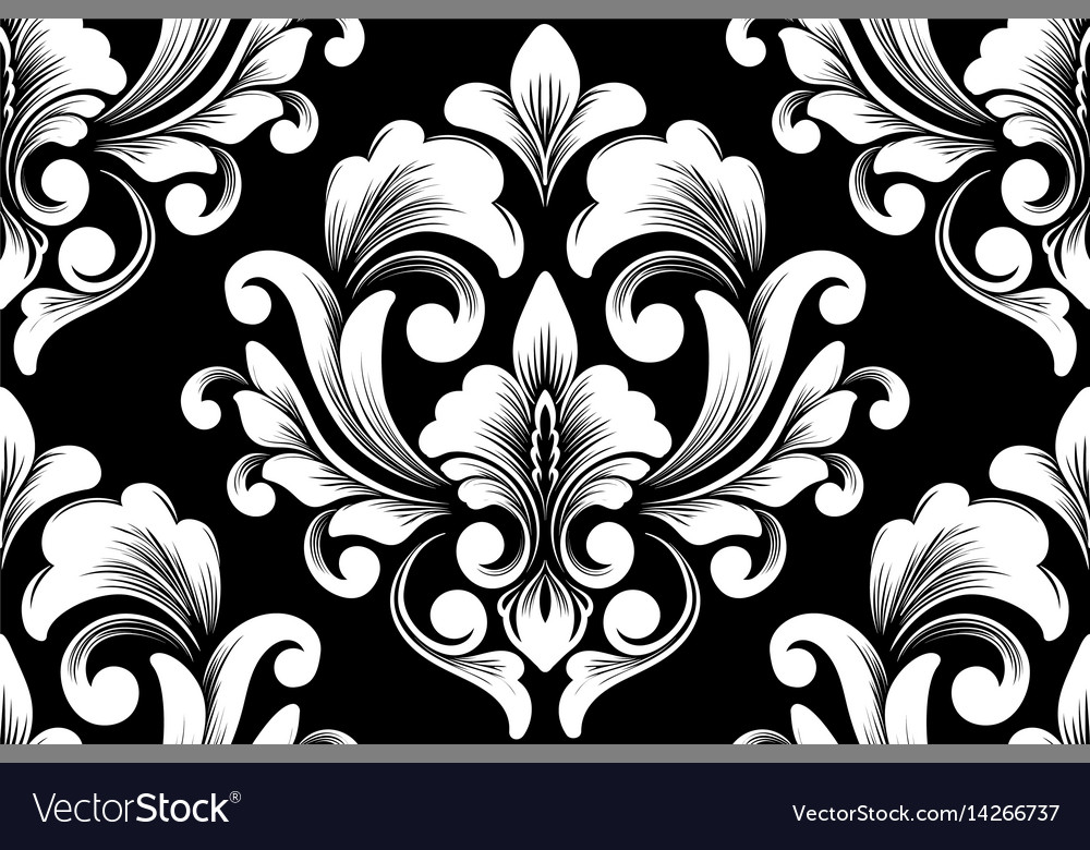 Elegant Damask Floral Pattern