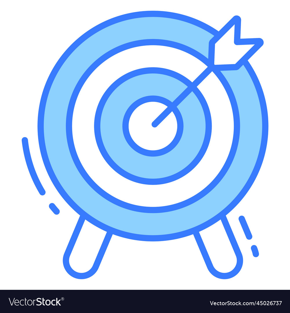 Goal icon for graphic and web design Royalty Free Vector