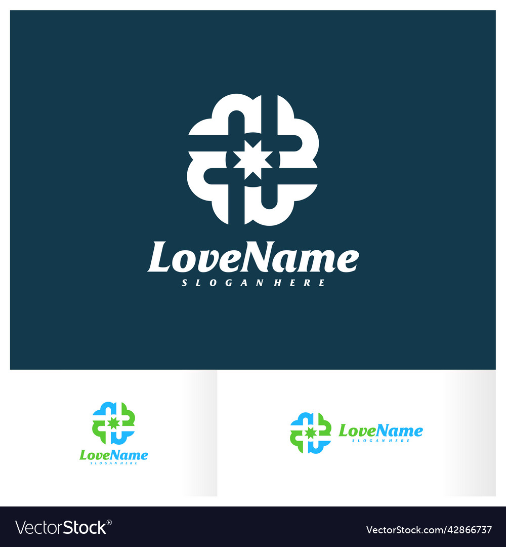 Love logo design template creative