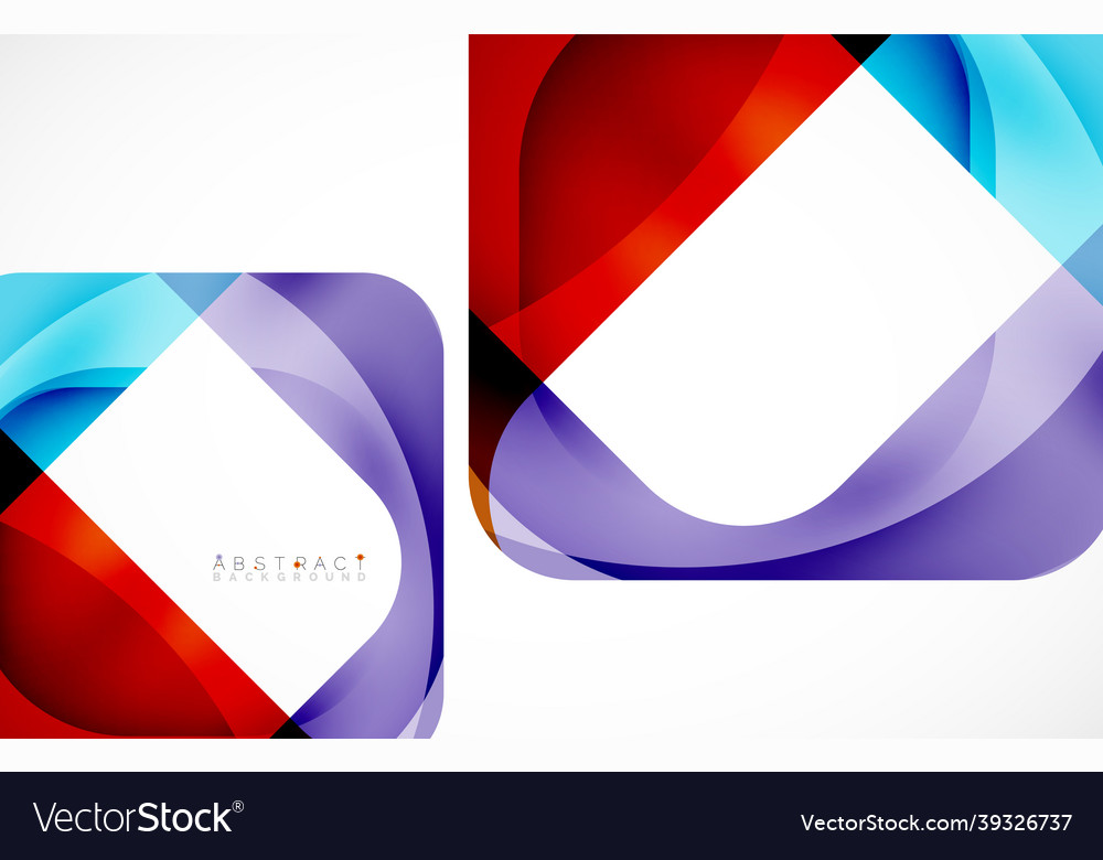 Minimal background abstract square shape vector image Minimal background abstract square shape