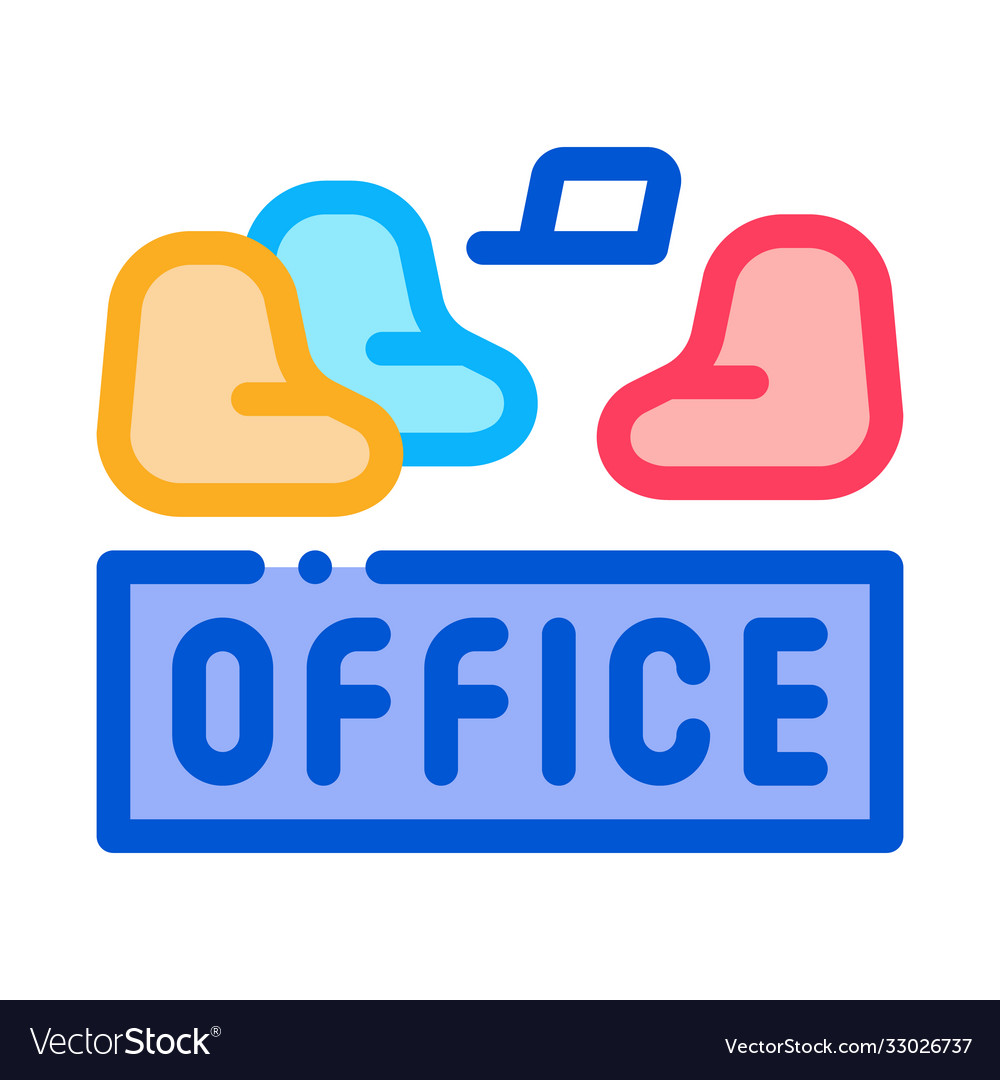 Office armchair icon outline