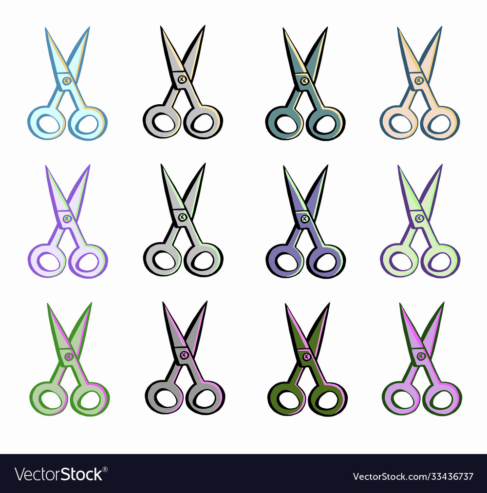 Scissors background seamless pattern