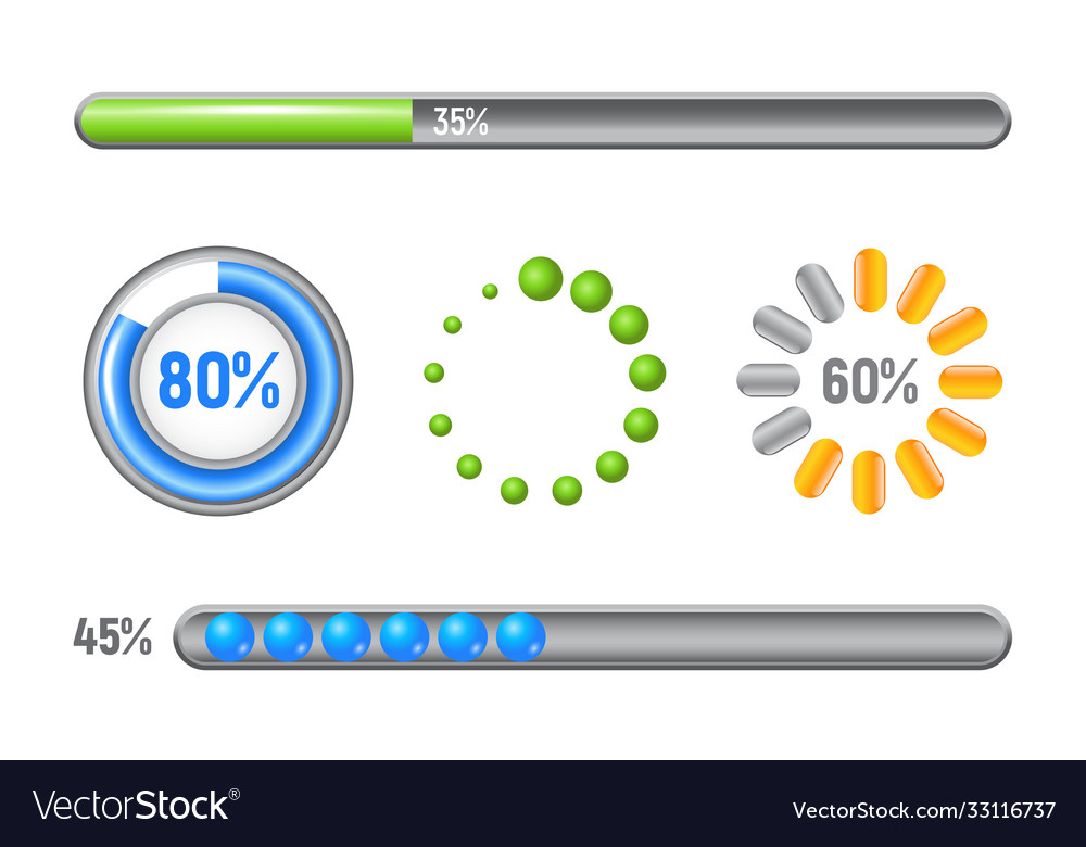 Set progress bars volume design