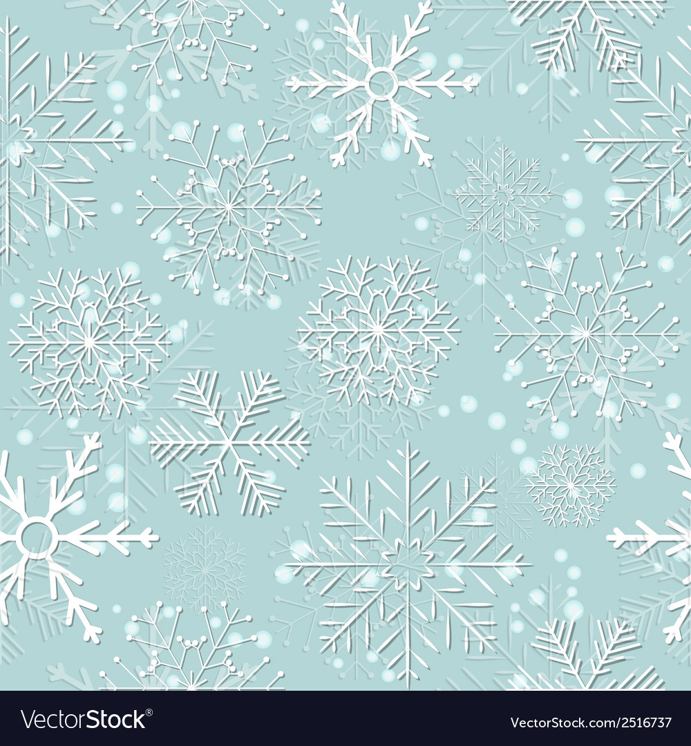 Snowflake Seamless Background