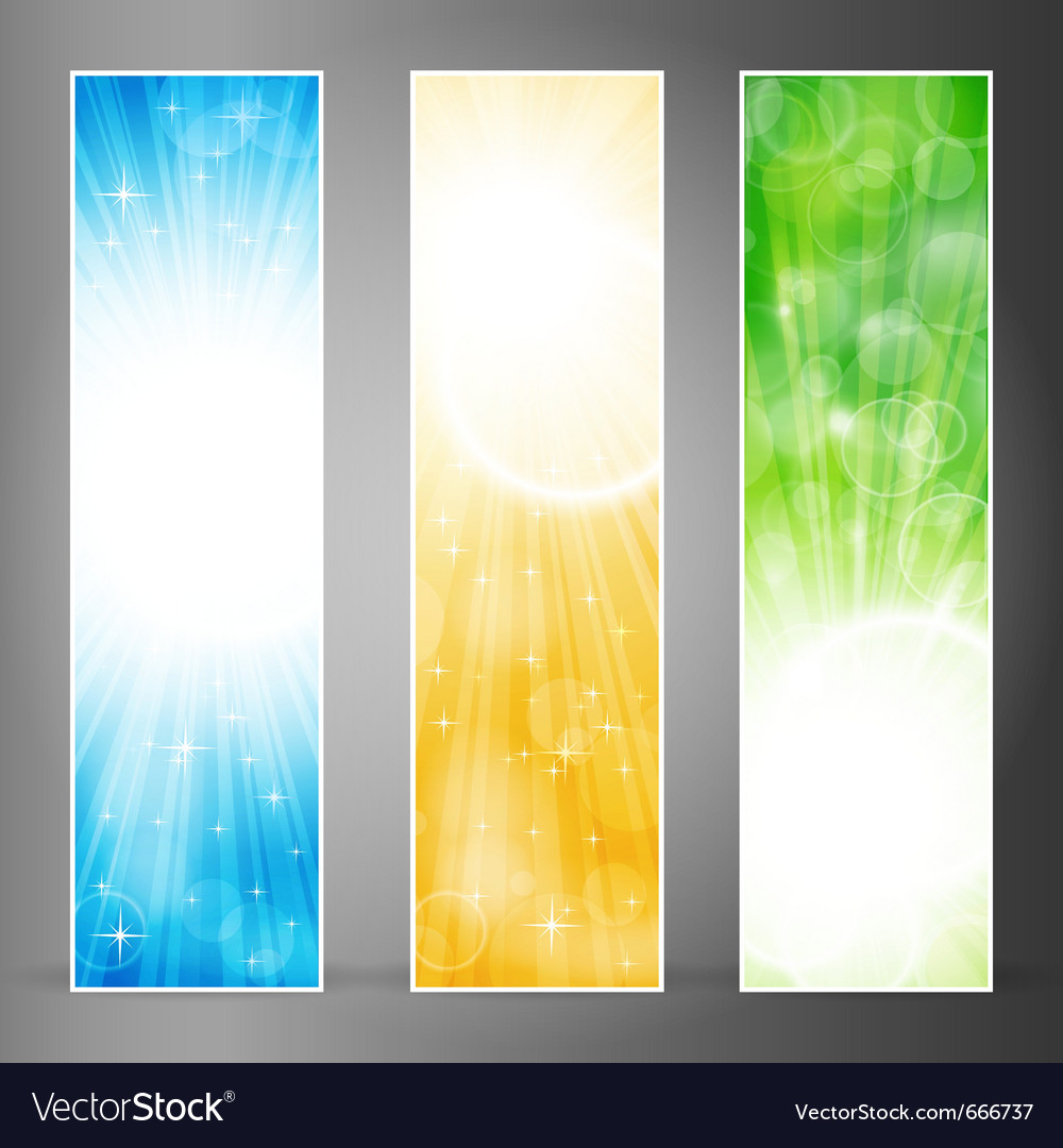Vertical banner set Royalty Free Vector Image VectorStock