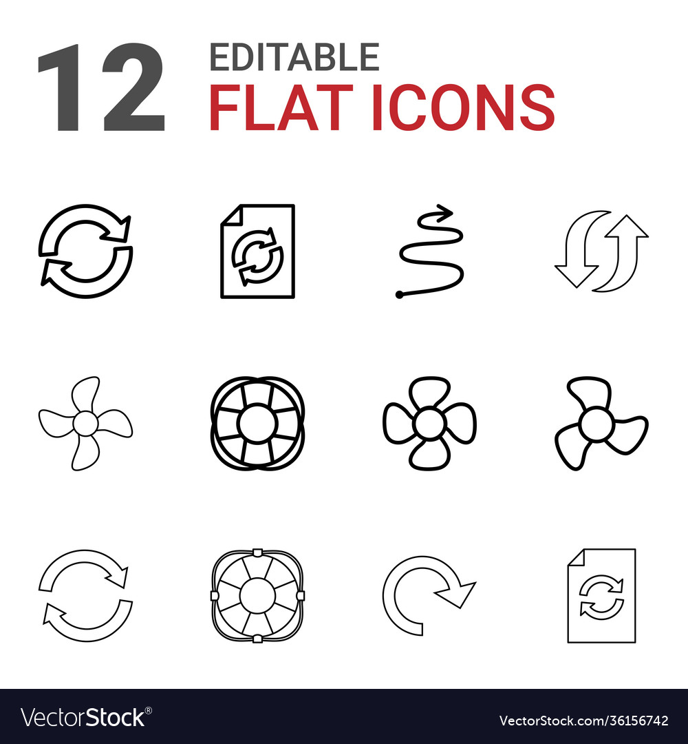 12 rotation icons