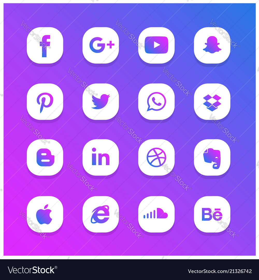 Blue and purple abstract glowing social network