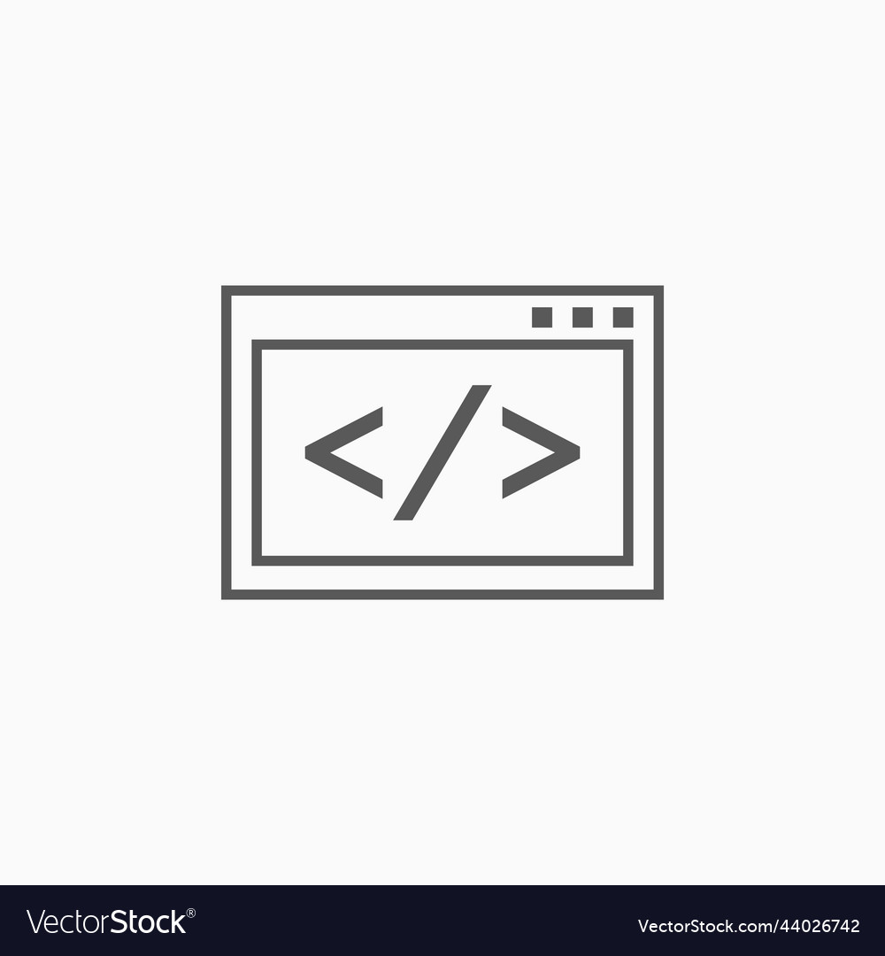 Code icon Royalty Free Vector Image - VectorStock