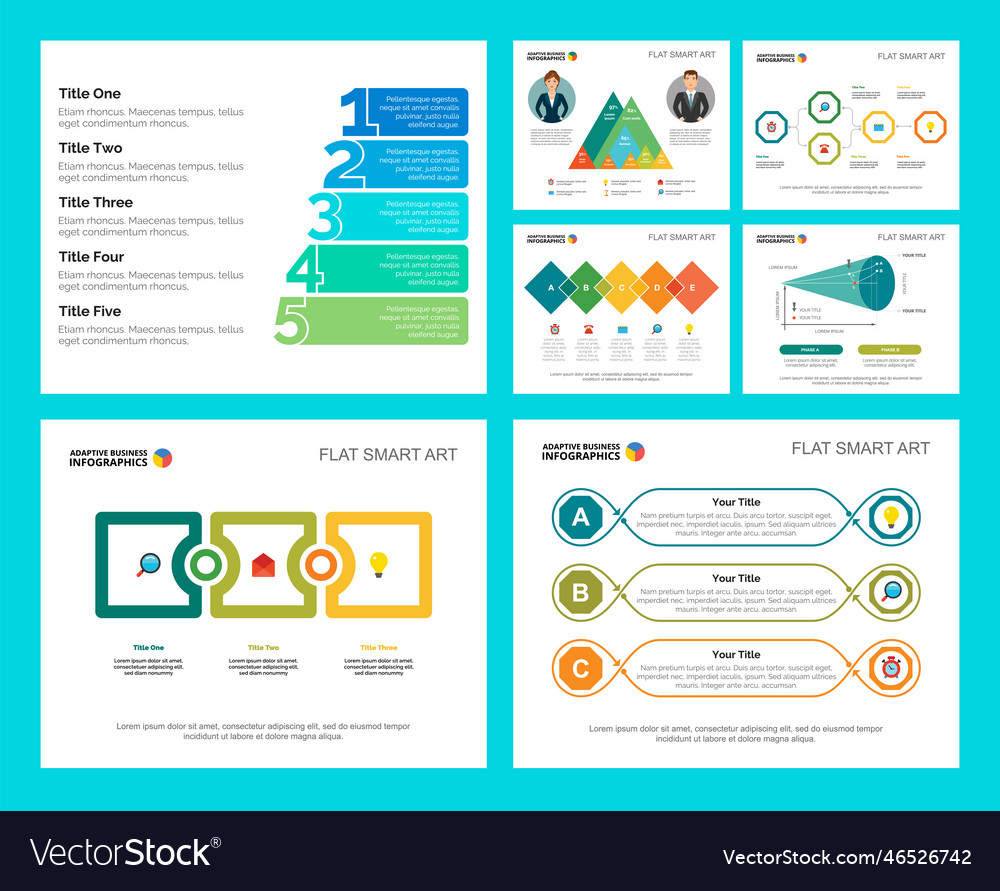 Colorful management or consulting concept Vector Image