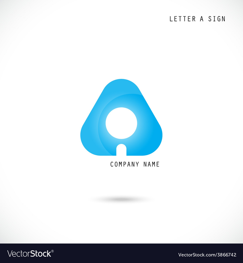 Creative letter a icon abstract logo design