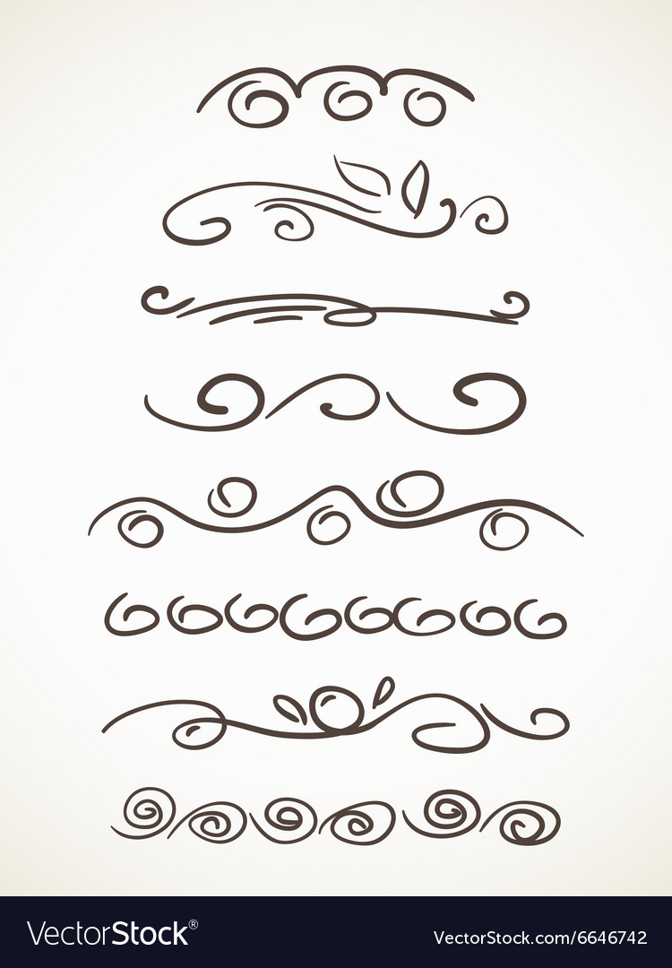 Elegant Line Scroll Border