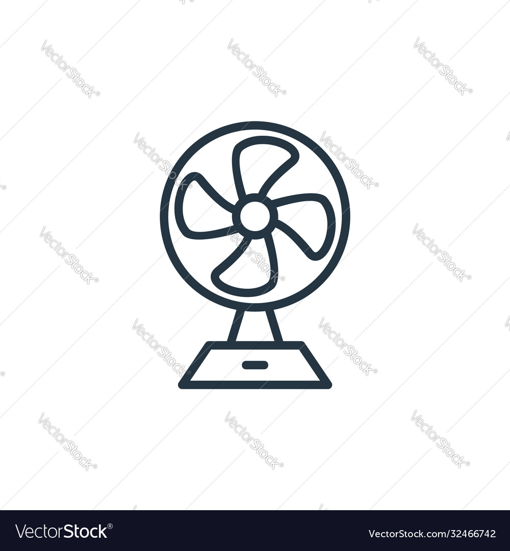Fans icon editable stroke linear symbol vector image Fans icon editable stroke linear symbol