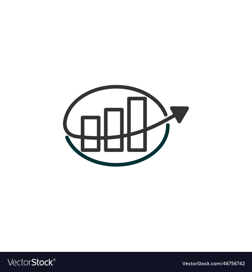 Financial advisor logo template icon brand Vector Image