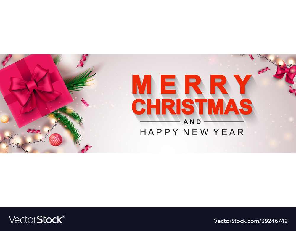 Merry christmas 2022 banner xmas and new year Vector Image