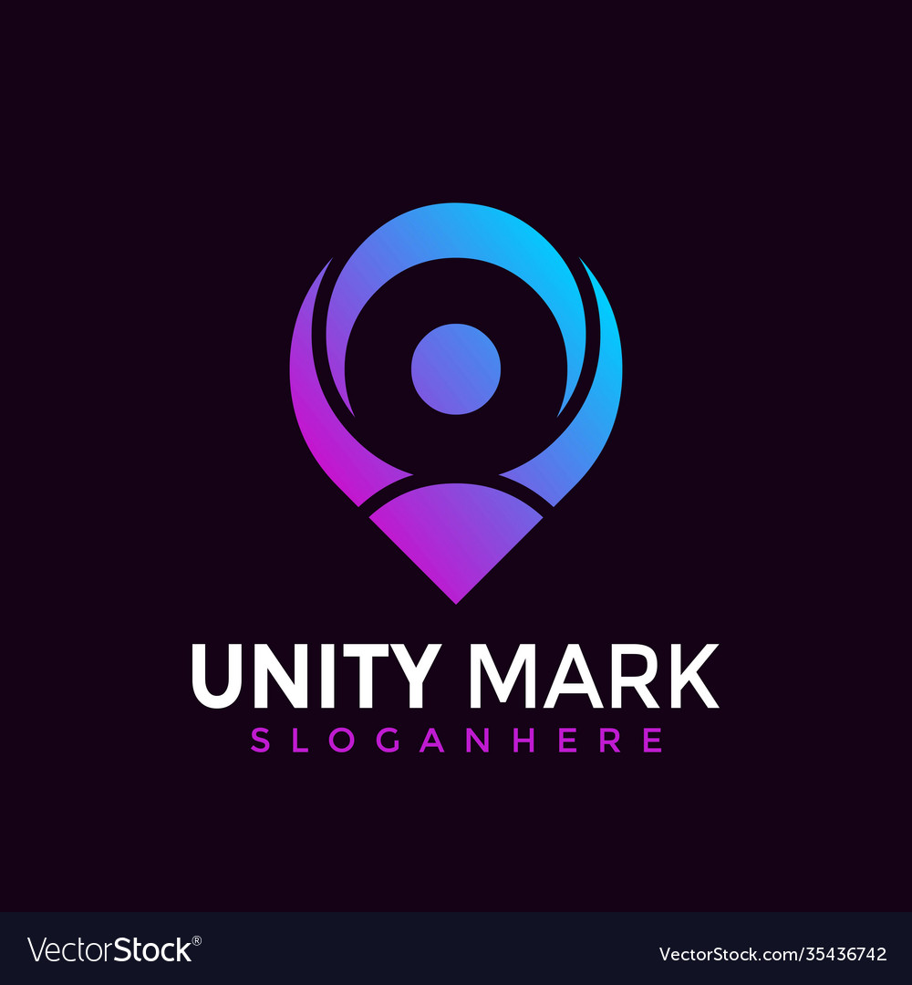 Modern Location Logo - Unity Mark