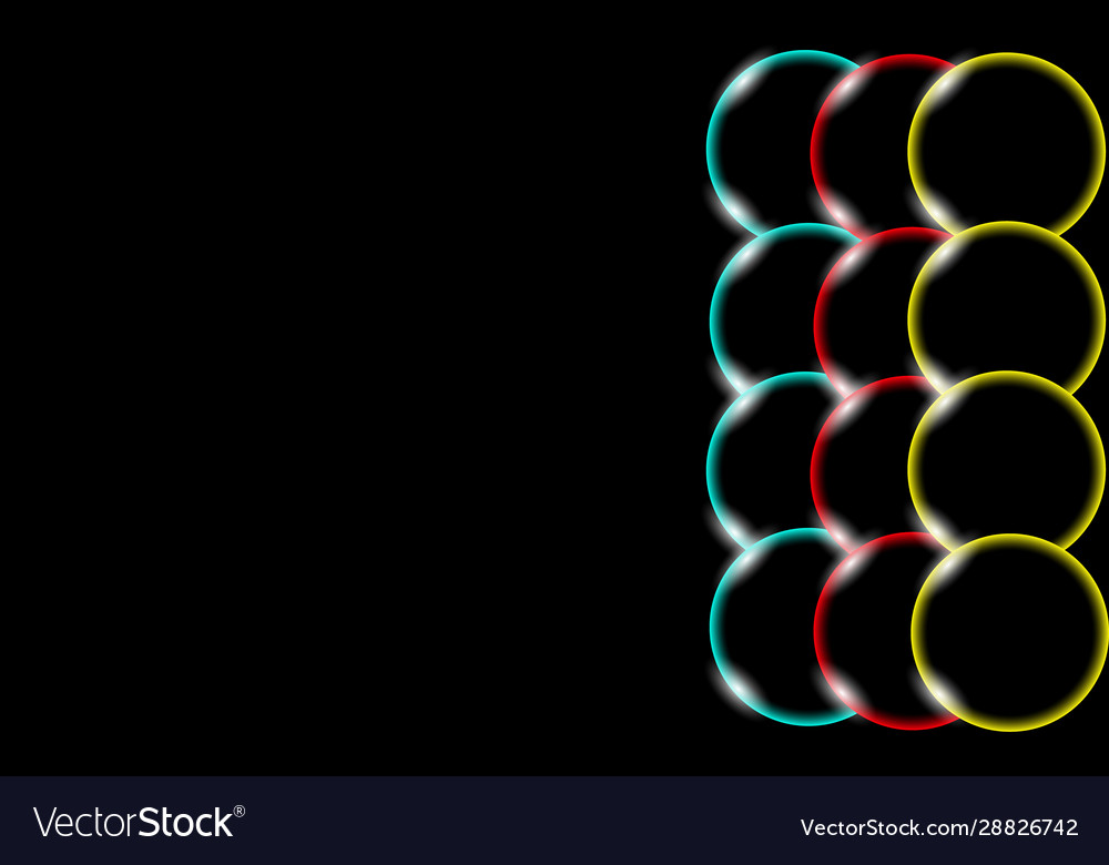 Multicolored transparent abstract shiny