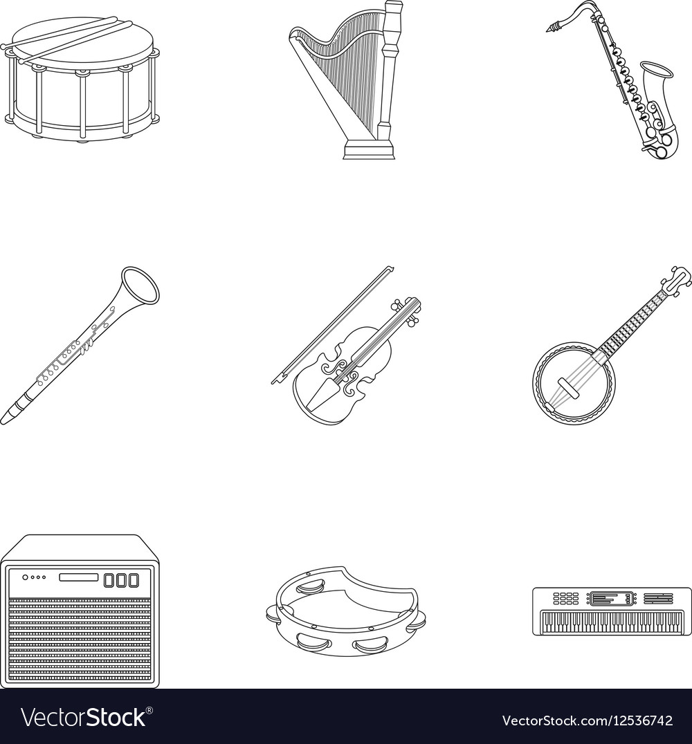Musical Instrument Icons - Set