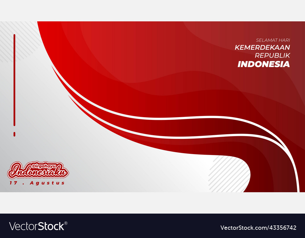 Red and white background design with waving