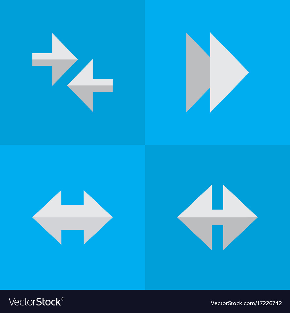 Set of simple indicator icons