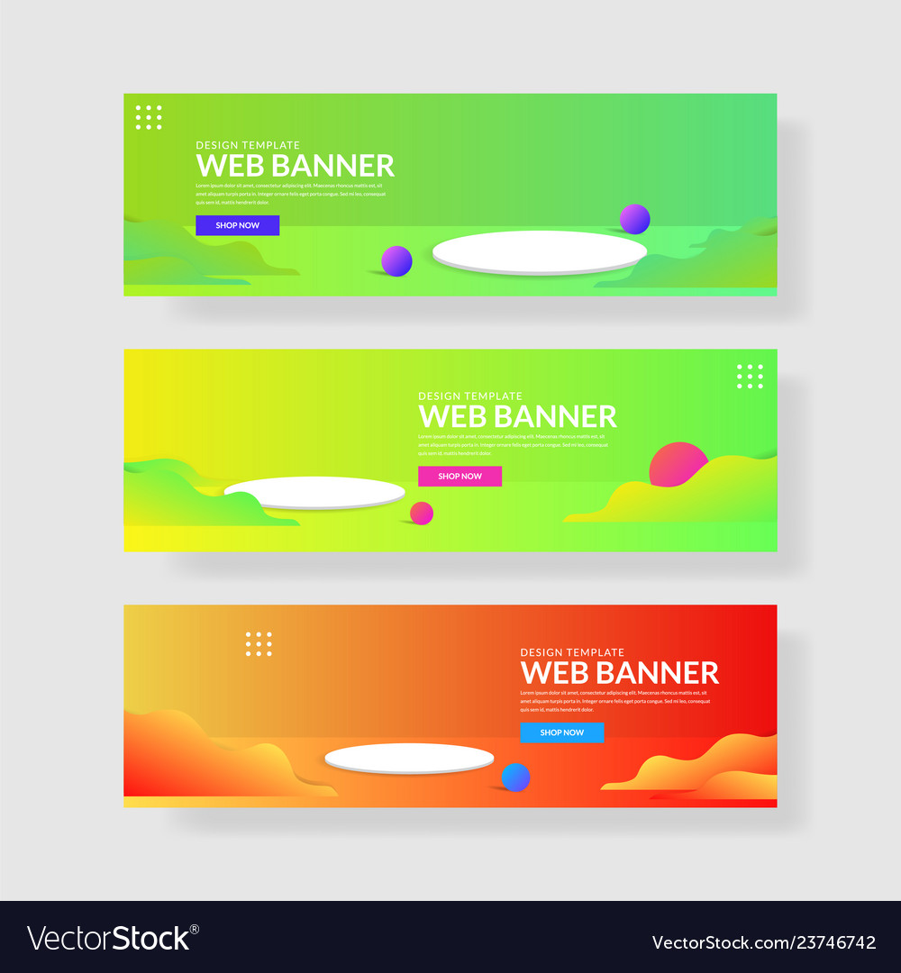 Website banner ui ux