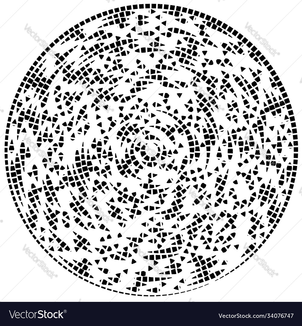 Abstract circular radial design element geometric