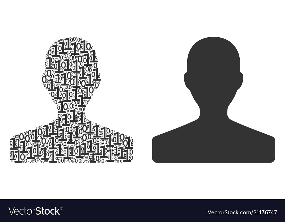 Kundenzusammensetzung binärer Ziffern vector image Kundenzusammensetzung binärer Ziffern