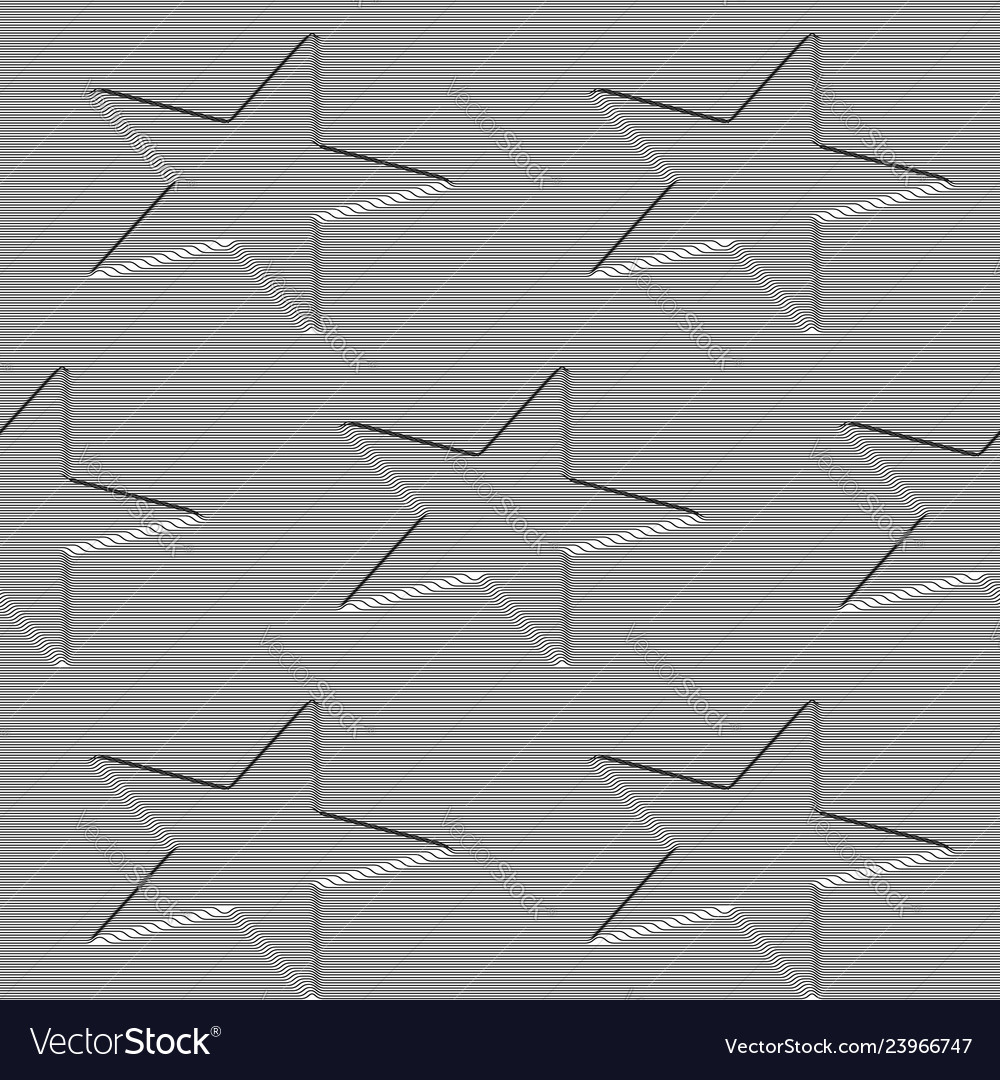 Embossed seamless pattern of three dimensional