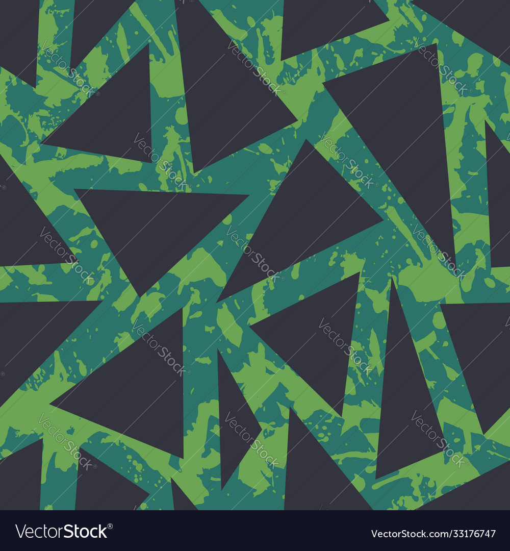 Funky abstract color paints seamless pattern