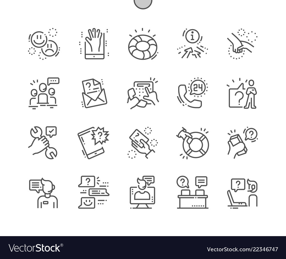 Help & Support Icons - Minimalist