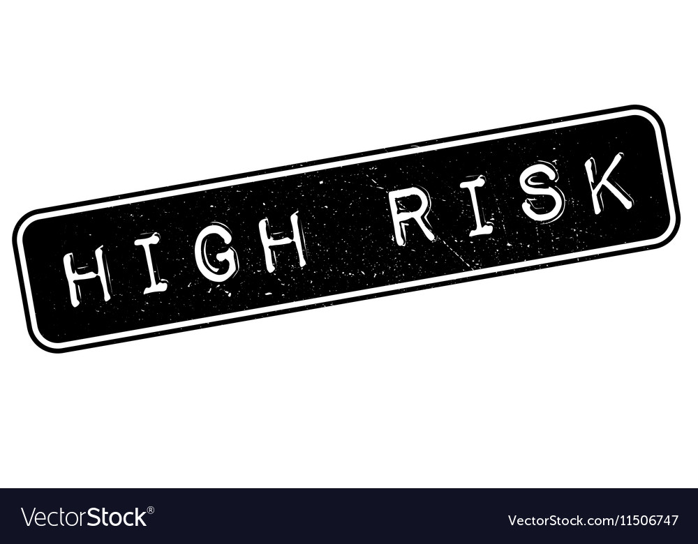 High Risk rubber stamp Royalty Free Vector Image