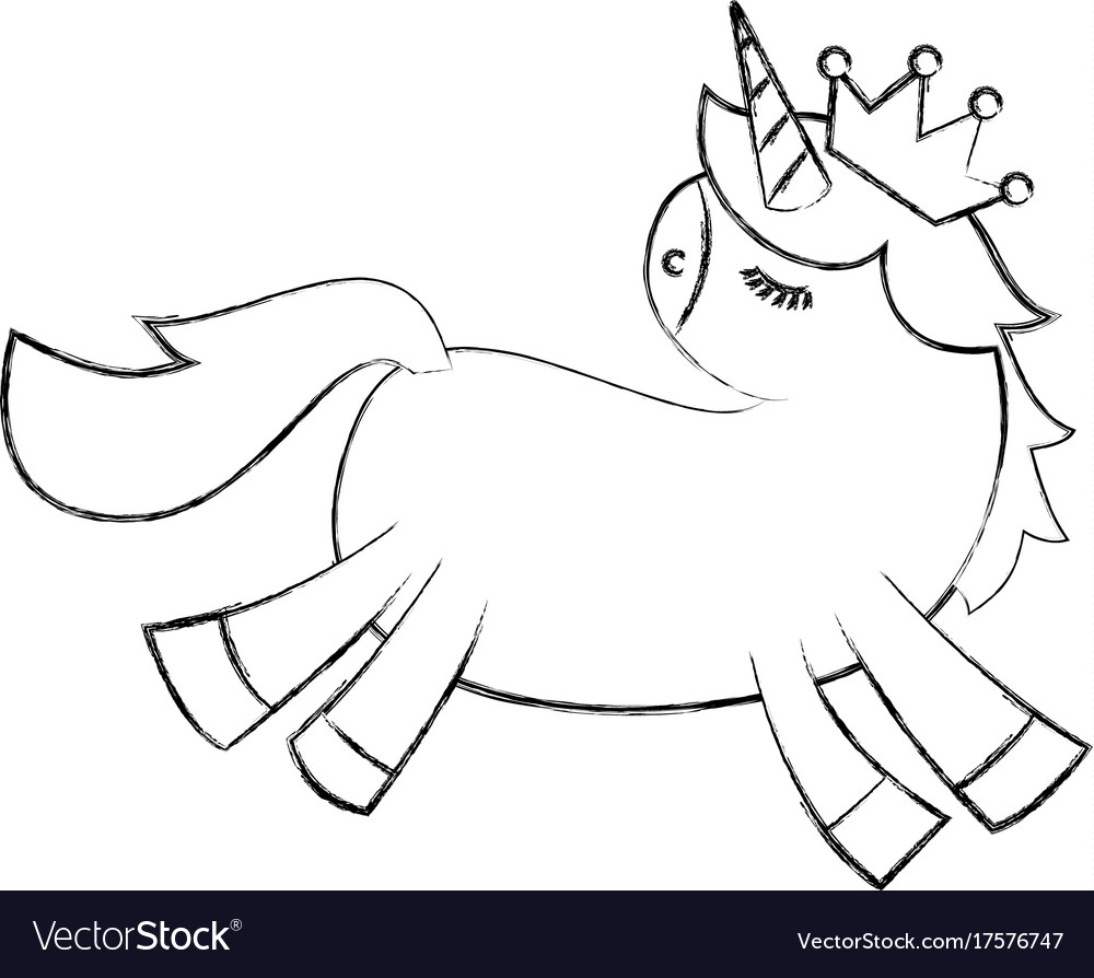 Schöne Einhornkrone Tier gehornte Fantasie