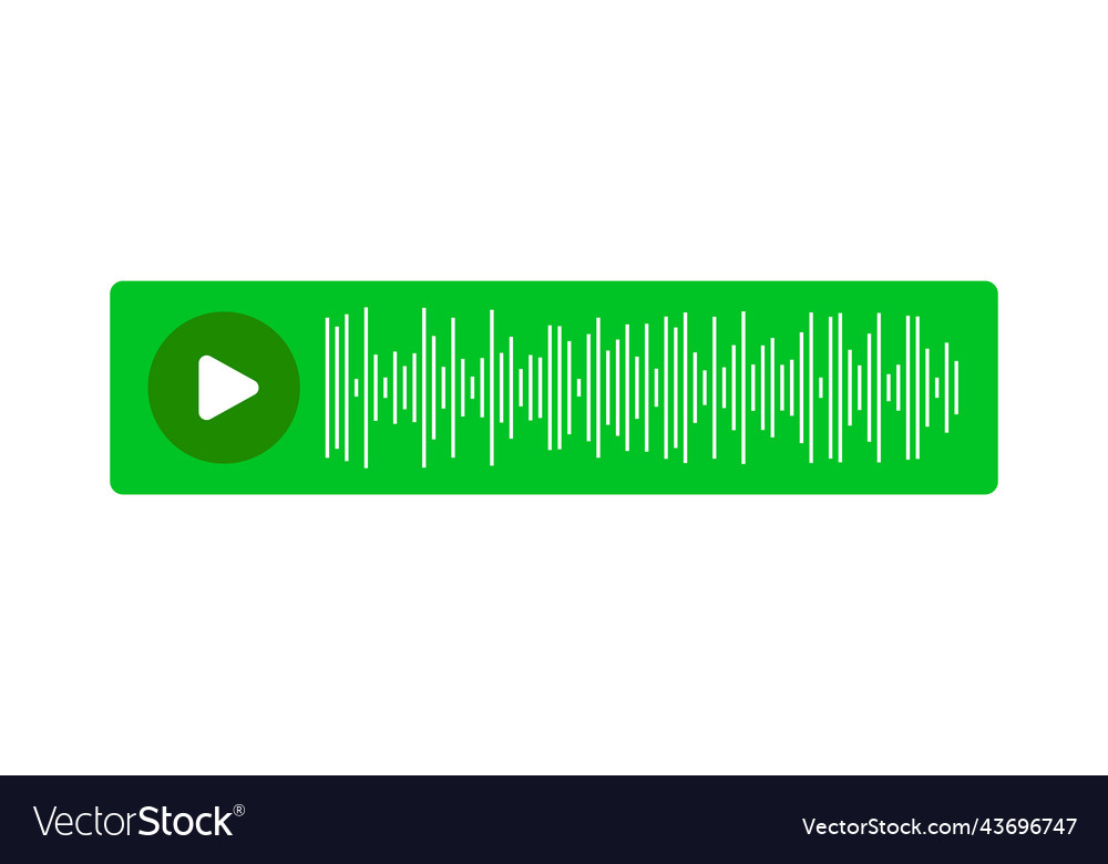 Paused and playing audio message