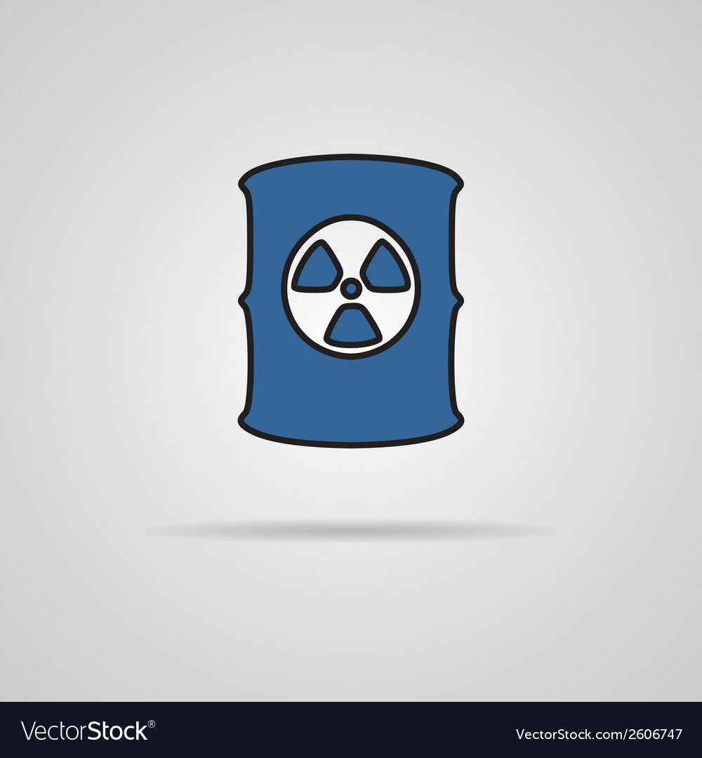 Radioactive waste barrel