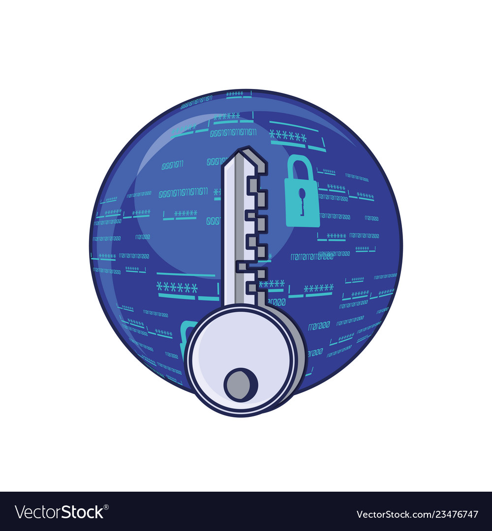 Sphere browser with key and padlock