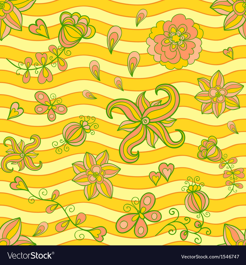 Summertime seamless pattern