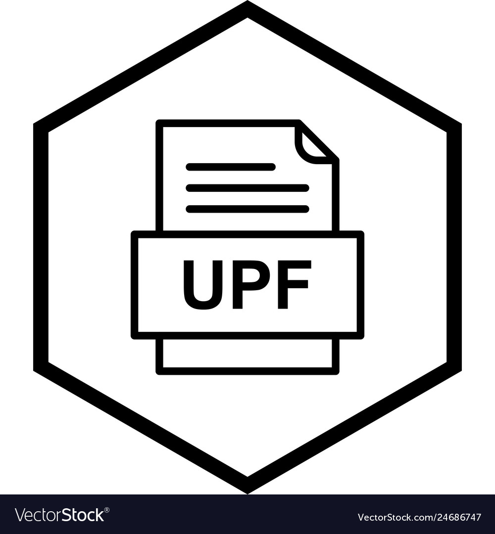 Upf file document icon