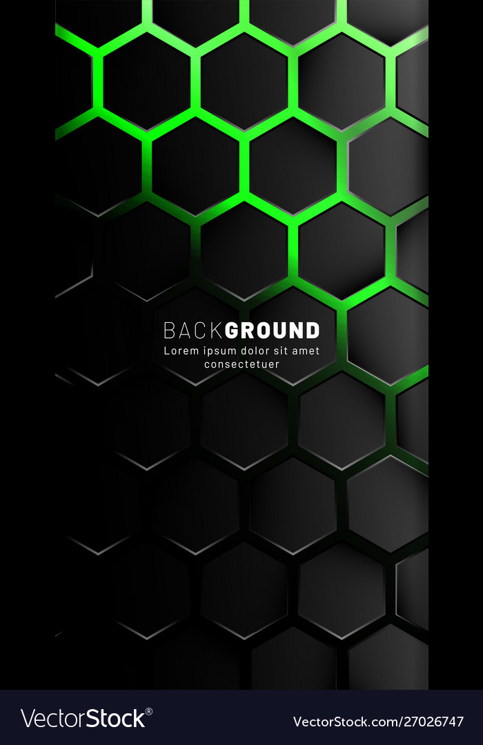 Vertical hexagon background gradient color light Vector Image Vertical hexagon background gradient color light