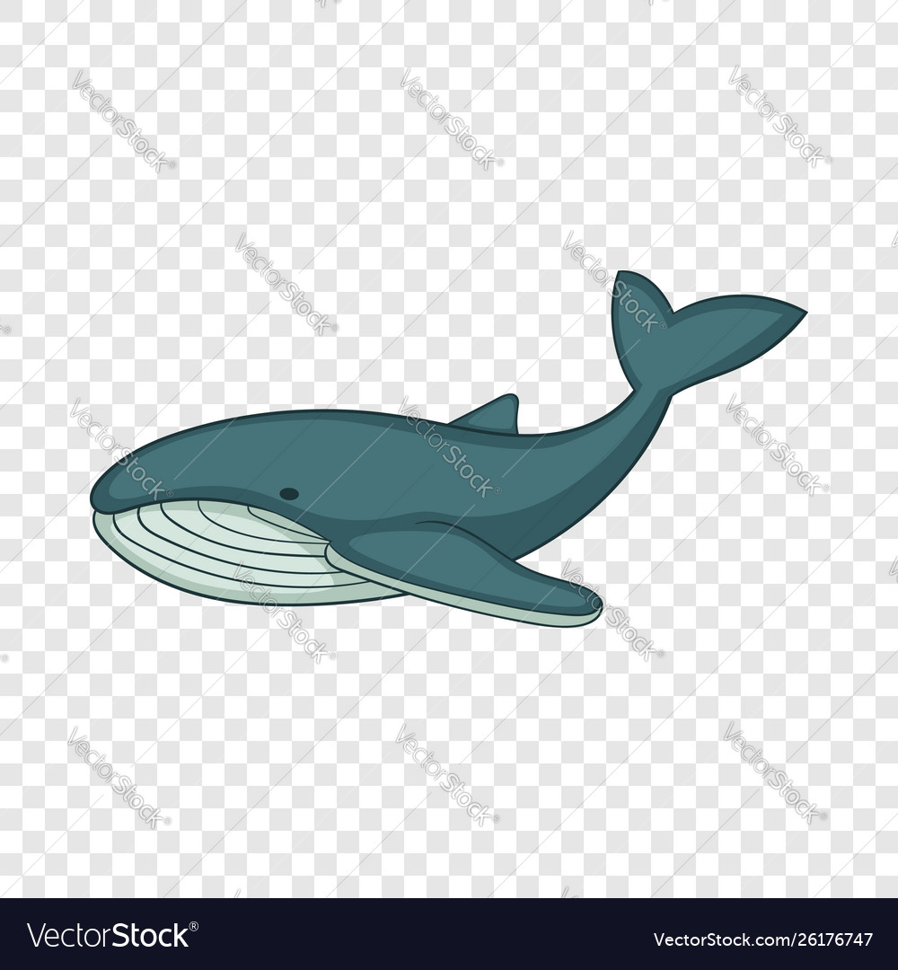 Whale icon cartoon style Royalty Free Vector Image