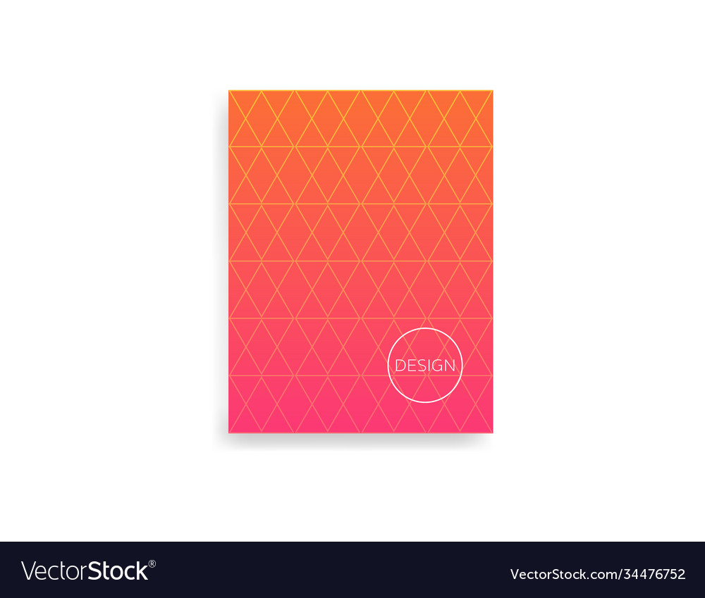 Abstract poster with triangular shape geometric Vector Image Abstract poster with triangular shape geometric