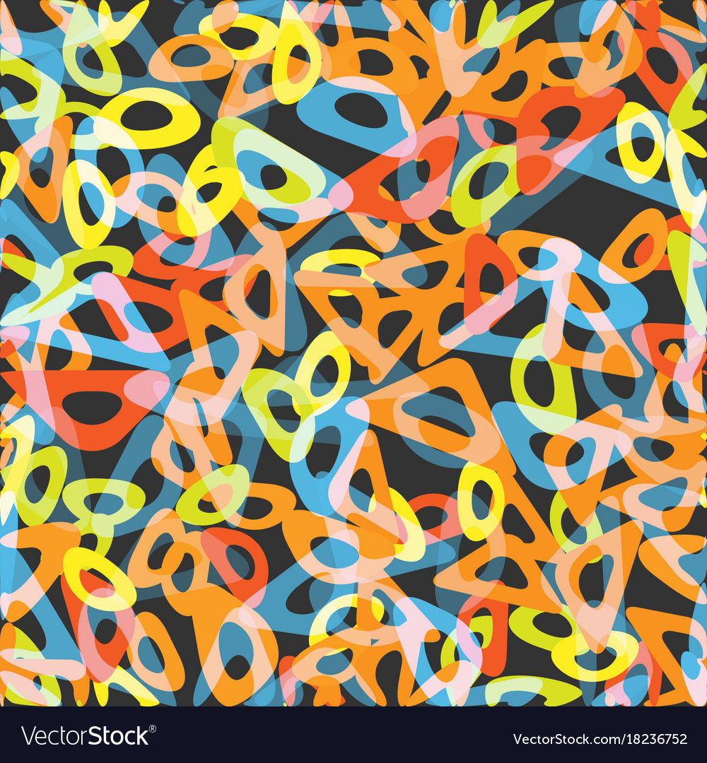 Circle abstract bio chain pattern