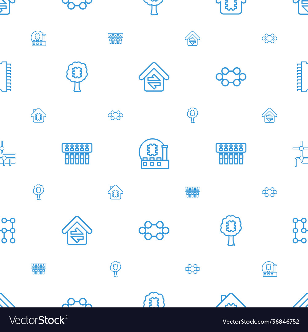 Circuit icons pattern seamless white background